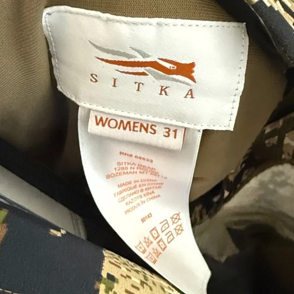 Women’s Sitka Camouflage Pants - Picture 2 of 7